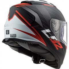 Мотошлем LS2 FF800 Storm Nerve матовый, черный/красный цена и информация | Шлемы для мотоциклистов | kaup24.ee