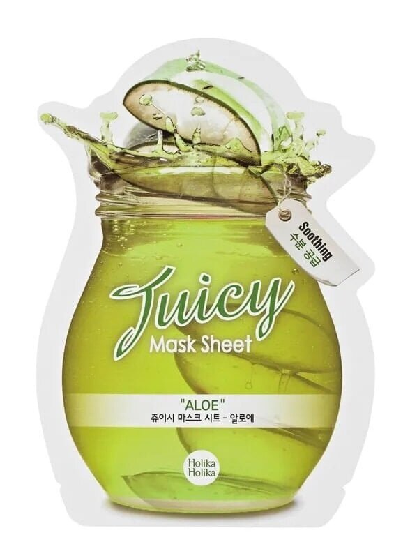 Rahustav ja niisutav näomask aaloe veraga Holika Holika Juicy Mask, 20 ml hind ja info | Näomaskid, silmamaskid | kaup24.ee