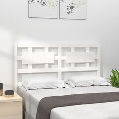 Изголовье кровати, 156x4x100 см, белое  цена и информация | Кровати | kaup24.ee