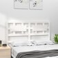 vidaXL voodipeats, valge, 140,5x4x100 cm, männipuit hind ja info | Voodid | kaup24.ee