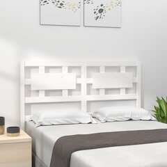 vidaXL voodipeats, valge, 125,5x4x100 cm, männipuit hind ja info | Voodid | kaup24.ee