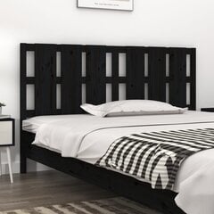 vidaXL voodipeats, must, 185,5x4x100 cm, männipuit hind ja info | Voodid | kaup24.ee