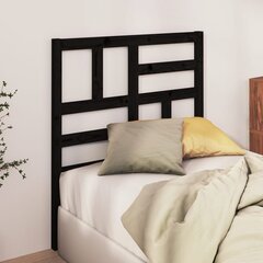 vidaXL voodipeats, must, 106 x 4 x 104 cm, männipuit hind ja info | Voodid | kaup24.ee
