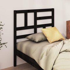 vidaXL voodipeats, must, 96 x 4 x 104 cm, männipuit hind ja info | Voodid | kaup24.ee