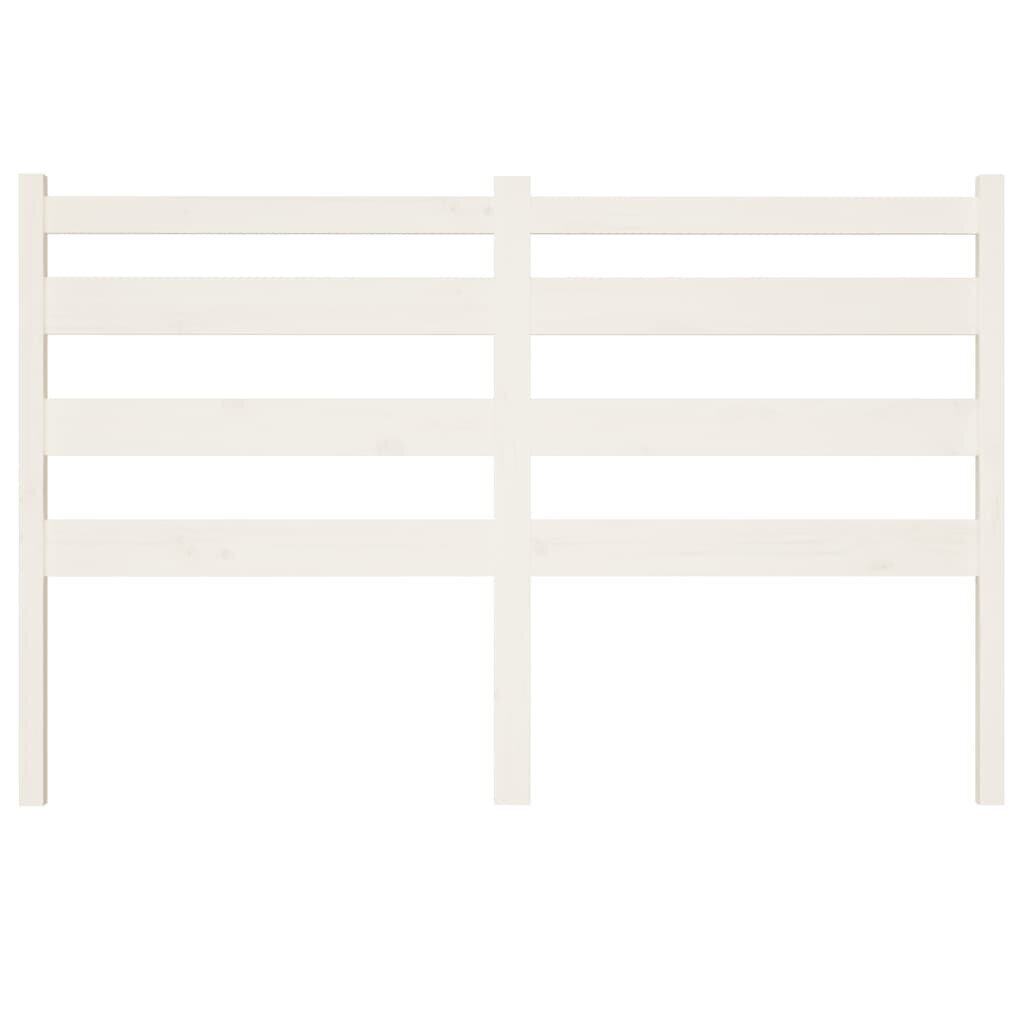 vidaXL voodipeats, valge, 166 x 4 x 100 cm, männipuit hind ja info | Voodid | kaup24.ee