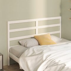 vidaXL voodipeats, valge, 146 x 4 x 100 cm, männipuit hind ja info | Voodid | kaup24.ee