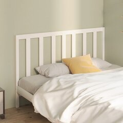 vidaXL voodipeats, valge, 126 x 4 x 100 cm, männipuit hind ja info | Voodid | kaup24.ee