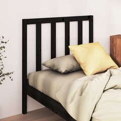 vidaXL voodipeats, must, 106 x 4 x 100 cm, männipuit hind ja info | Voodid | kaup24.ee