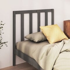 Изголовье кровати, 81x4x100 см, серое цена и информация | Кровати | kaup24.ee