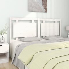 vidaXL voodipeats, valge, 165,5x4x100 cm, männipuit hind ja info | Voodid | kaup24.ee