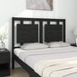 vidaXL voodipeats, must, 125,5x4x100 cm, männipuit hind ja info | Voodid | kaup24.ee