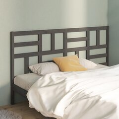 vidaXL voodipeats, hall, 206 x 4 x 104 cm, männipuit hind ja info | Voodid | kaup24.ee