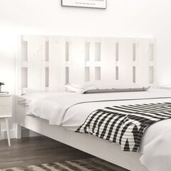 vidaXL voodipeats, valge, 156 x 4 x 100 cm, männipuit цена и информация | Кровати | kaup24.ee