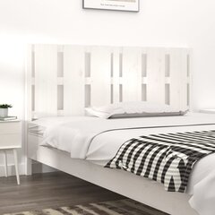vidaXL voodipeats, valge, 155,5x4x100 cm, männipuit hind ja info | Voodid | kaup24.ee
