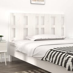 vidaXL voodipeats, valge, 145,5x4x100 cm, männipuit hind ja info | Voodid | kaup24.ee