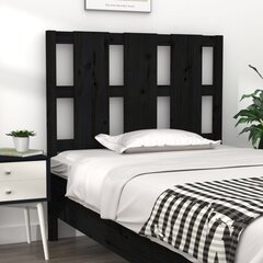 vidaXL voodipeats, must, 105,5x4x100 cm, männipuit hind ja info | Voodid | kaup24.ee