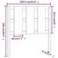vidaXL voodipeats, meepruun,105,5x4x100 cm, männipuit hind ja info | Voodid | kaup24.ee