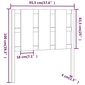 vidaXL voodipeats, meepruun, 95,5x4x100 cm, männipuit цена и информация | Voodid | kaup24.ee