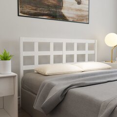 vidaXL voodipeats, valge, 145,5x4x100 cm, männipuit hind ja info | Voodid | kaup24.ee