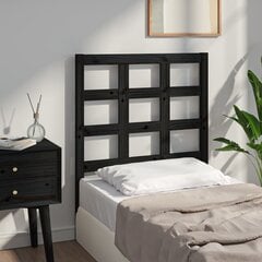 Изголовье кровати, 80,5x4x100 см, чёрное цена и информация | Кровати | kaup24.ee