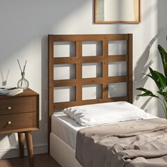 vidaXL voodipeats, meepruun, 80,5 x 4 x 100 cm, männipuit hind ja info | Voodid | kaup24.ee