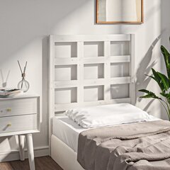 vidaXL voodipeats, valge, 80,5 x 4 x 100 cm, männipuit hind ja info | Voodid | kaup24.ee