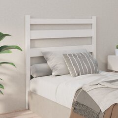 Изголовье кровати, 106x4x100 см, белое  цена и информация | Кровати | kaup24.ee
