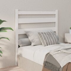 vidaXL voodipeats, valge, 96 x 4 x 100 cm, männipuit hind ja info | Voodid | kaup24.ee