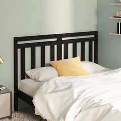 vidaXL voodipeats, must, 141 x 4 x 100 cm, männipuit hind ja info | Voodid | kaup24.ee