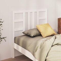 vidaXL voodipeats, valge, 106 x 4 x 100 cm, männipuit hind ja info | Voodid | kaup24.ee