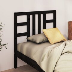 vidaXL voodipeats, must, 96 x 4 x 100 cm, männipuit hind ja info | Voodid | kaup24.ee