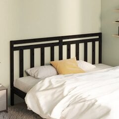 vidaXL voodipeats, must, 206 x 4 x 100 cm, männipuit hind ja info | Voodid | kaup24.ee