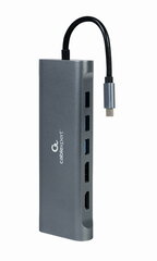 Gembird USB-C 8-ühes dokkimine hind ja info | USB jagajad, adapterid | kaup24.ee