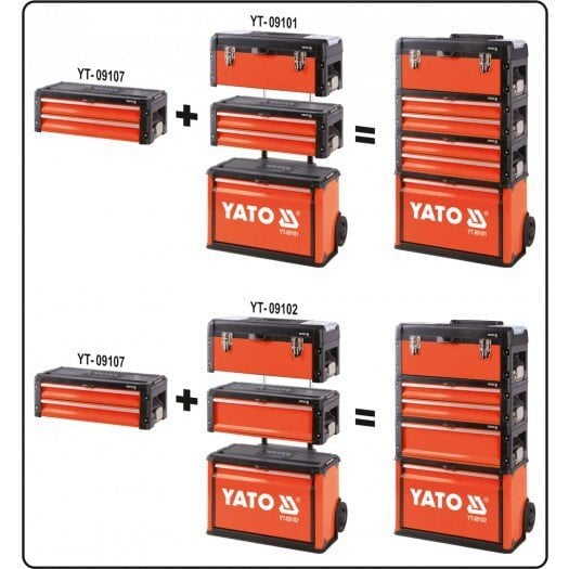 Tööriistakast Yato YT-09107 hind ja info | Tööriistakastid, tööriistahoidjad | kaup24.ee