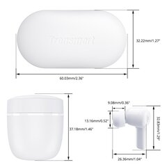 TronsmArt Apollo Air TWS Bluetooth 5.2 372452 White цена и информация | Наушники | kaup24.ee