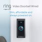 Ring video uksekell juhtmega цена и информация | Uksekellad, uksesilmad | kaup24.ee