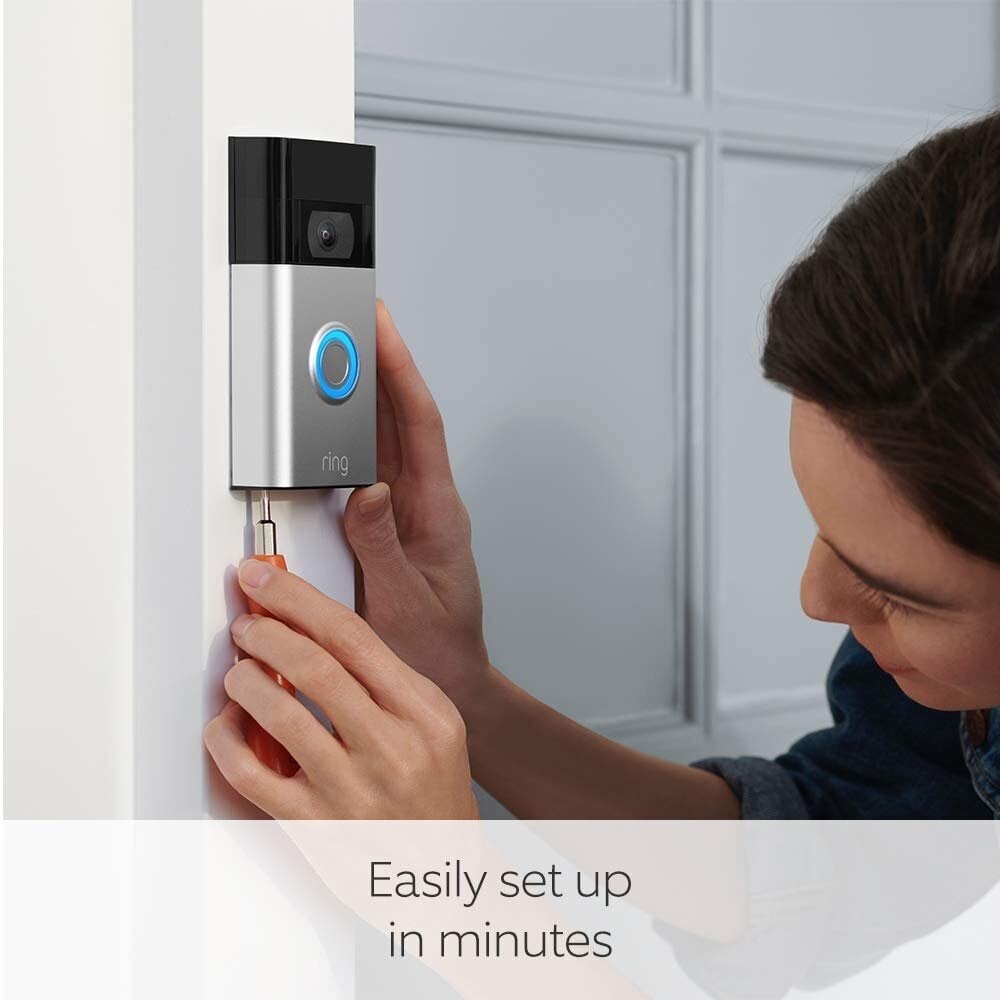 Ring Amazon Video Doorbell must hind ja info | Uksekellad, uksesilmad | kaup24.ee