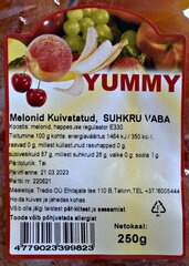 Kuivatatud melon, suhkruvaba, 250 g hind ja info | Pähklid, seemned, kuivatatud puuviljad | kaup24.ee