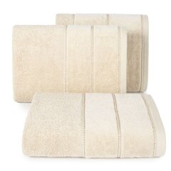 Puuvillane rätik, beeži värvi, 50x90 cm. hind ja info | Rätikud, saunalinad | kaup24.ee