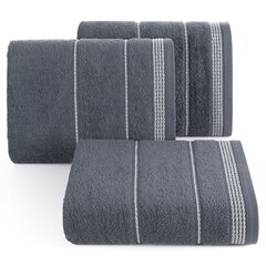 Puuvillane tumehalli värvi rätik, 50x90 cm. hind ja info | Rätikud, saunalinad | kaup24.ee