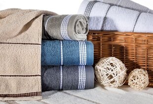 Puuvillane pruuni värvi rätik, 50x90 cm. hind ja info | Rätikud, saunalinad | kaup24.ee