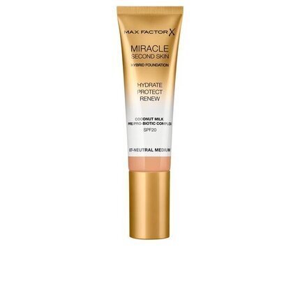 Niisutav jumestuskreem Max Factor Miracle Second Skin SPF20, 30 ml, 07 Neutral Medium цена и информация | Jumestuskreemid, puudrid | kaup24.ee