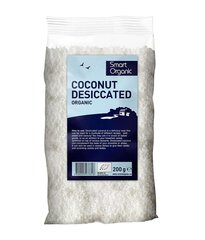 Kookoshelbed, kuivatatud, Smart Organic, 200 g hind ja info | Pähklid, seemned, kuivatatud puuviljad | kaup24.ee