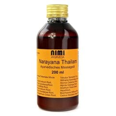 Lõõgastav kehamassaažiõli Narayana Thailam Nimi Ayurveda, 200 ml hind ja info | Massaažiõlid | kaup24.ee