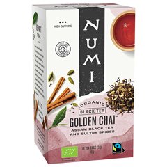 Must tee vürtsidega Golden Chai, orgaaniline, Numi Tea, 18 kotti hind ja info | Tee | kaup24.ee