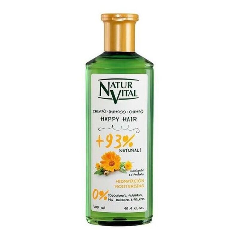 Toitev šampoon Happy Hair Hidratacion Naturaleza y Vida, 300 ml hind ja info | Šampoonid | kaup24.ee