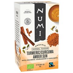 Чай с куркумой Numi Amber Sun Rooibos, 18 пакетиков цена и информация | Чай | kaup24.ee