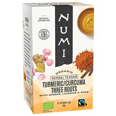 Kurkumitee Numi Three Roots Turmeric, 18 teekotti hind ja info | Tee | kaup24.ee