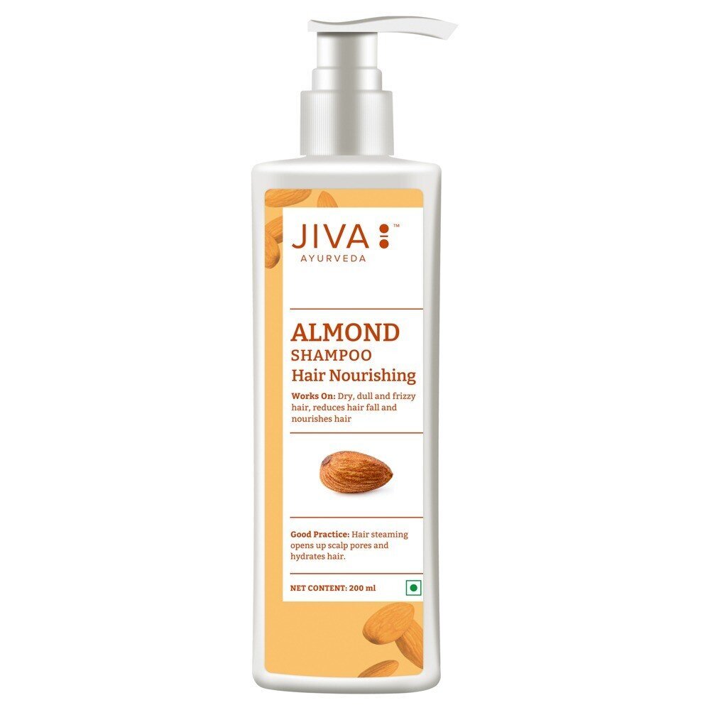 Toitev šampoon mandlitega, Almond, Jiva Ayurveda, 200ml цена и информация | Šampoonid | kaup24.ee