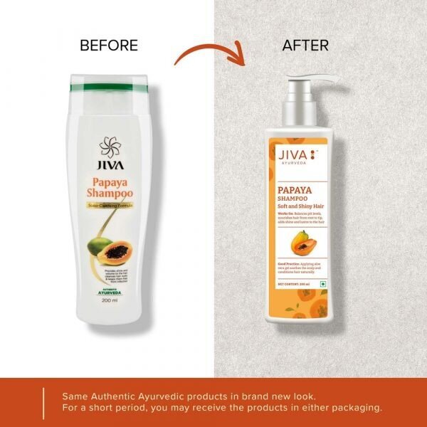 Toitev šampoon Papaya, Jiva Ayurveda, 200 ml hind ja info | Šampoonid | kaup24.ee